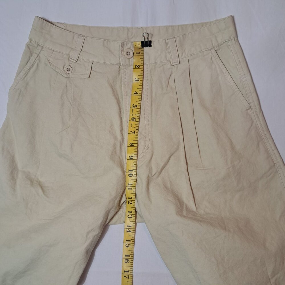 Free People High Street Brown Rice Trouser Shorts Sz 4 New Cotton/Linen - Picture 12 of 15